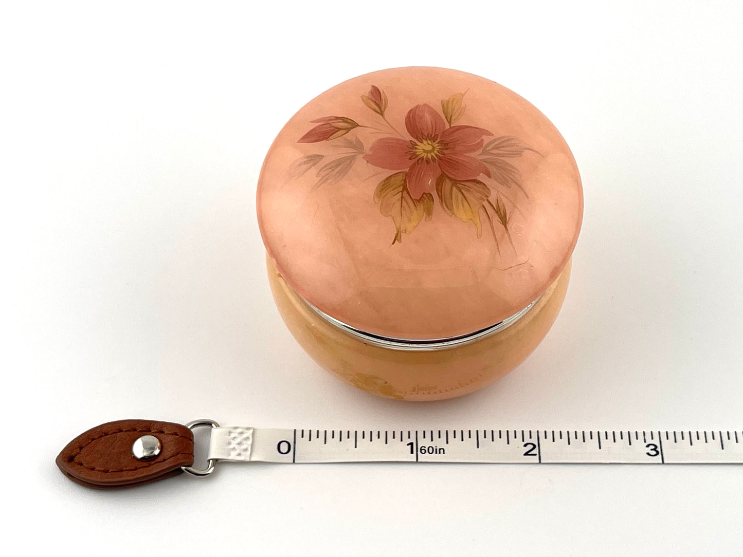 Peach/Pink Onyx Trinket Box